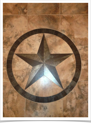 36" Texas Star with Matching Field Tile