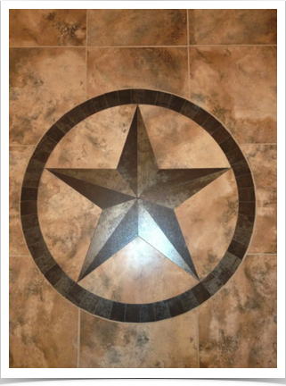 36" Texas Star with Matching Field Tile 36" Texas Star with Matching Field Tile